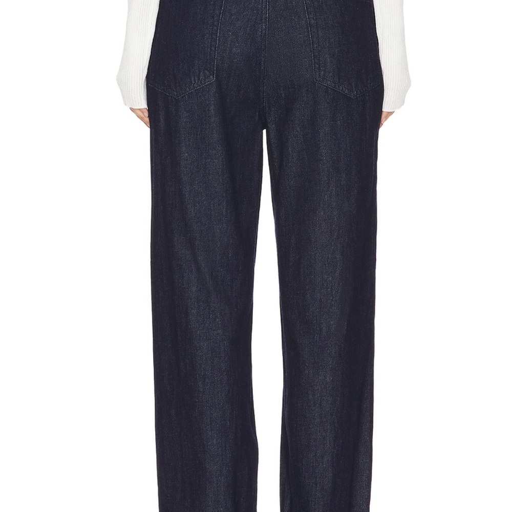AFRM Dark Indigo Wide-Leg Cuffed Jeans - Picture 3 of 5